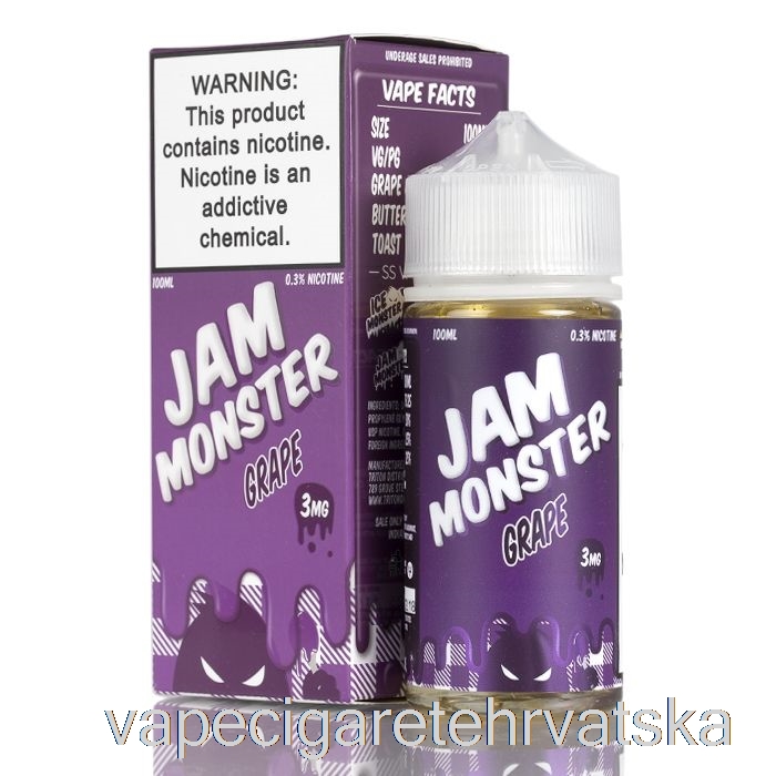 Vape Cigarete Grožđe - Džem Monster Tekućine - 100ml 3mg